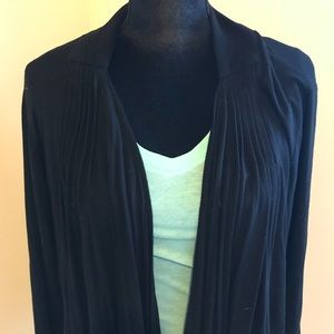 Apt9 black asymmetrical cardigan